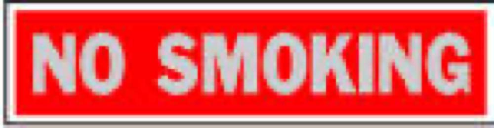 2x8 RED No Smoking Sign