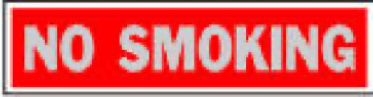 2x8 RED No Smoking Sign