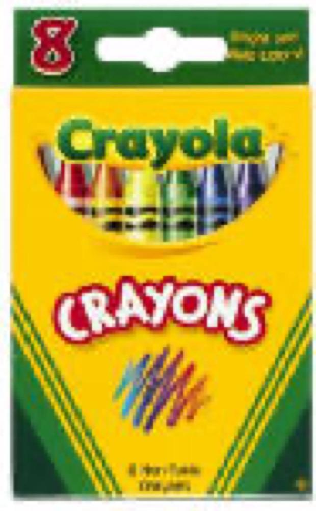 8CT Crayons In Tuck Box