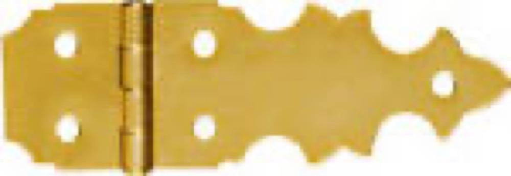 2PK 5/8"BRS Decor Hinge