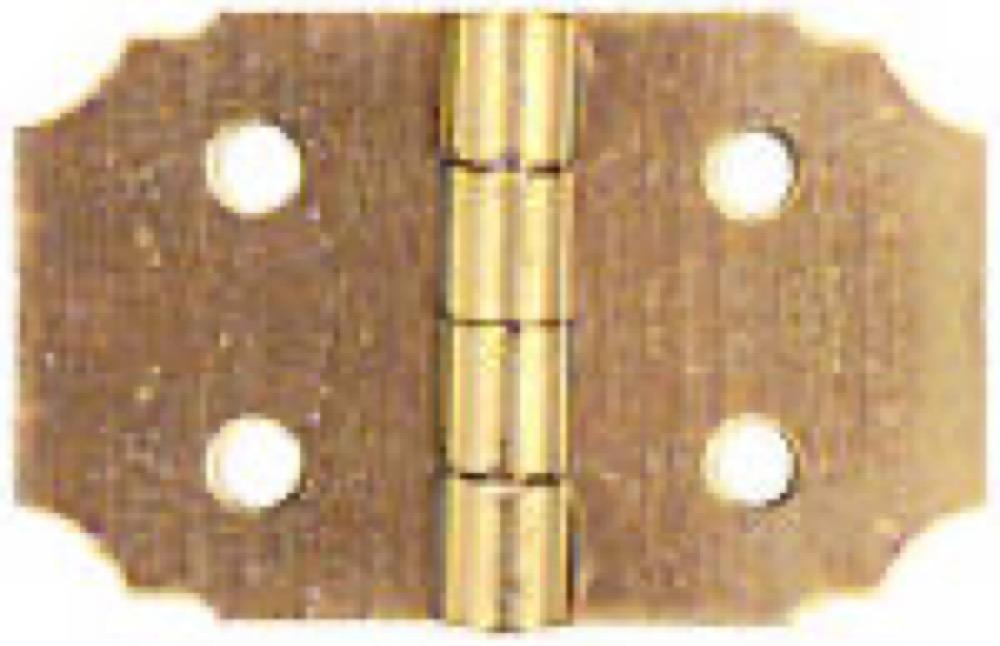 2PK 5/8"BRS Decor Hinge