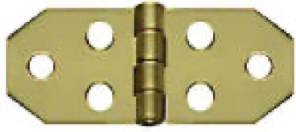 2PK 3/4"BRS Decor Hinge