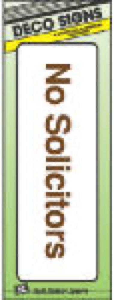 3x9 No Solicitors Sign