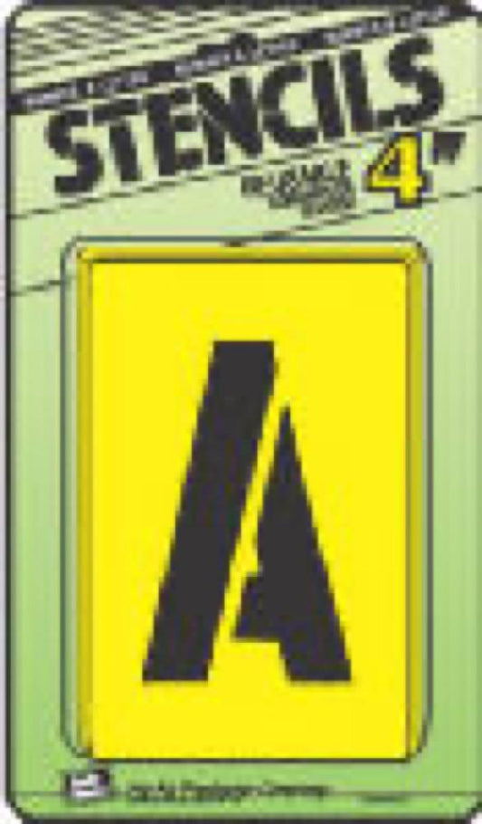 4"Let/Num Stencil Set