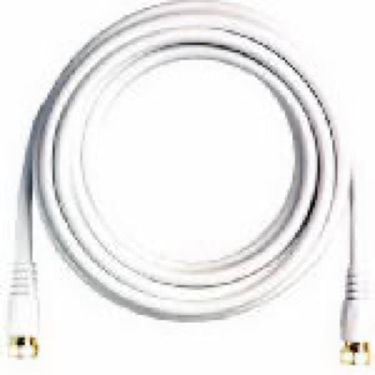 3' RG6 WHT Coax Cable