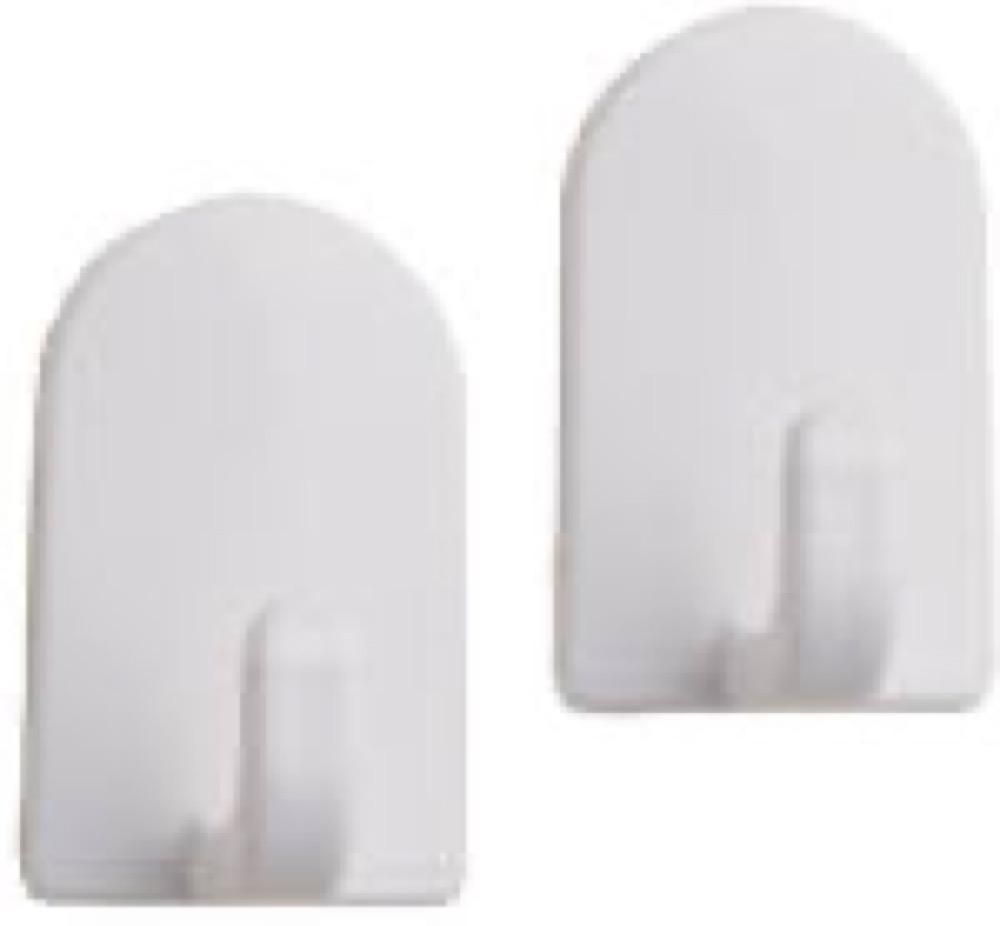 6PK WHT Adhes Mini Hook