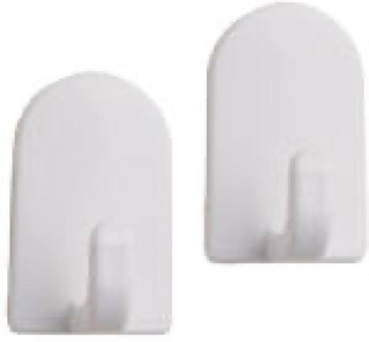 6PK WHT Adhes Mini Hook