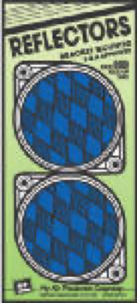 2PK 3-1/4"BLU Reflector