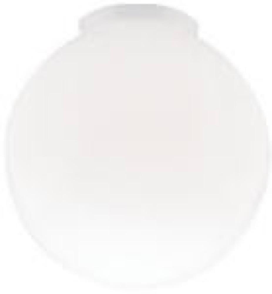 8" GLS WHT Ball Globe