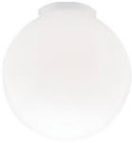 8" GLS WHT Ball Globe