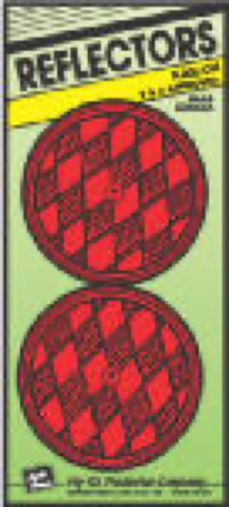 2PK 3-1/4"RED Reflector