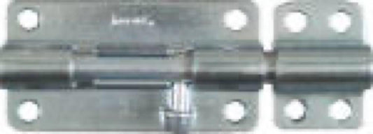 4" HD Zinc Barrel Bolt