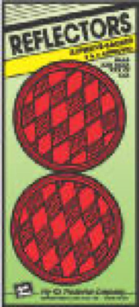 2PK 3-1/4"RED Reflector