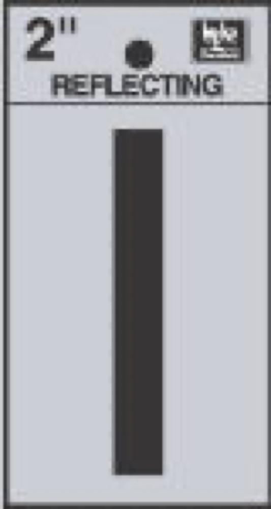 2" BLK Refl Letter I