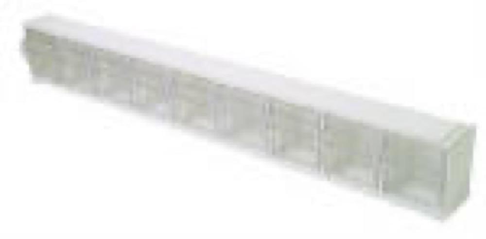 9 Unit 24" WHT Tilt Bin