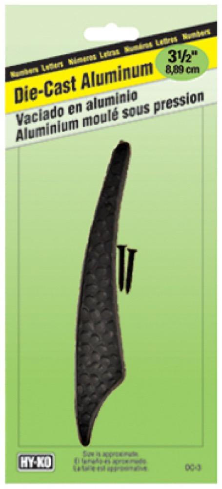 3-1/2" BLK ALU Number 1