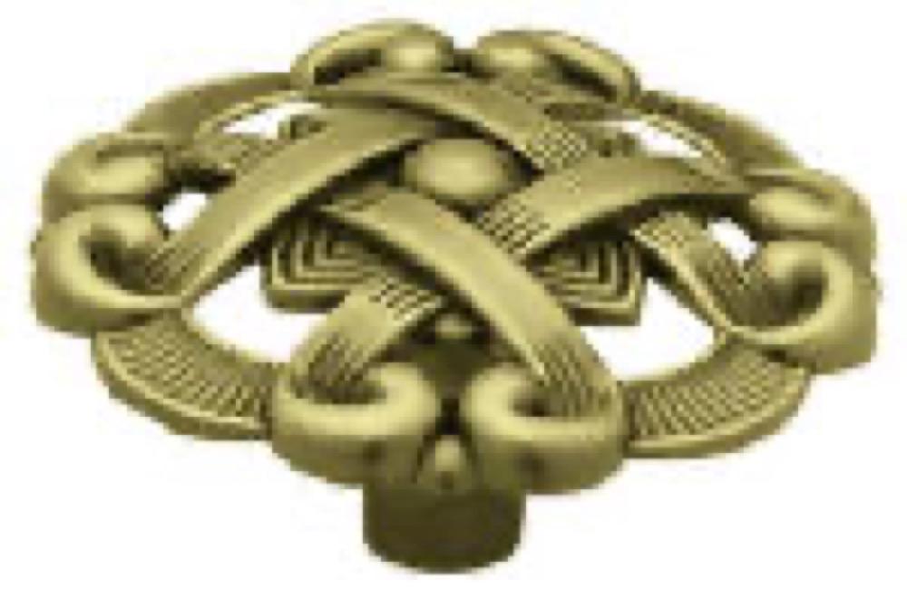 1-1/2"AB Weave RND Knob