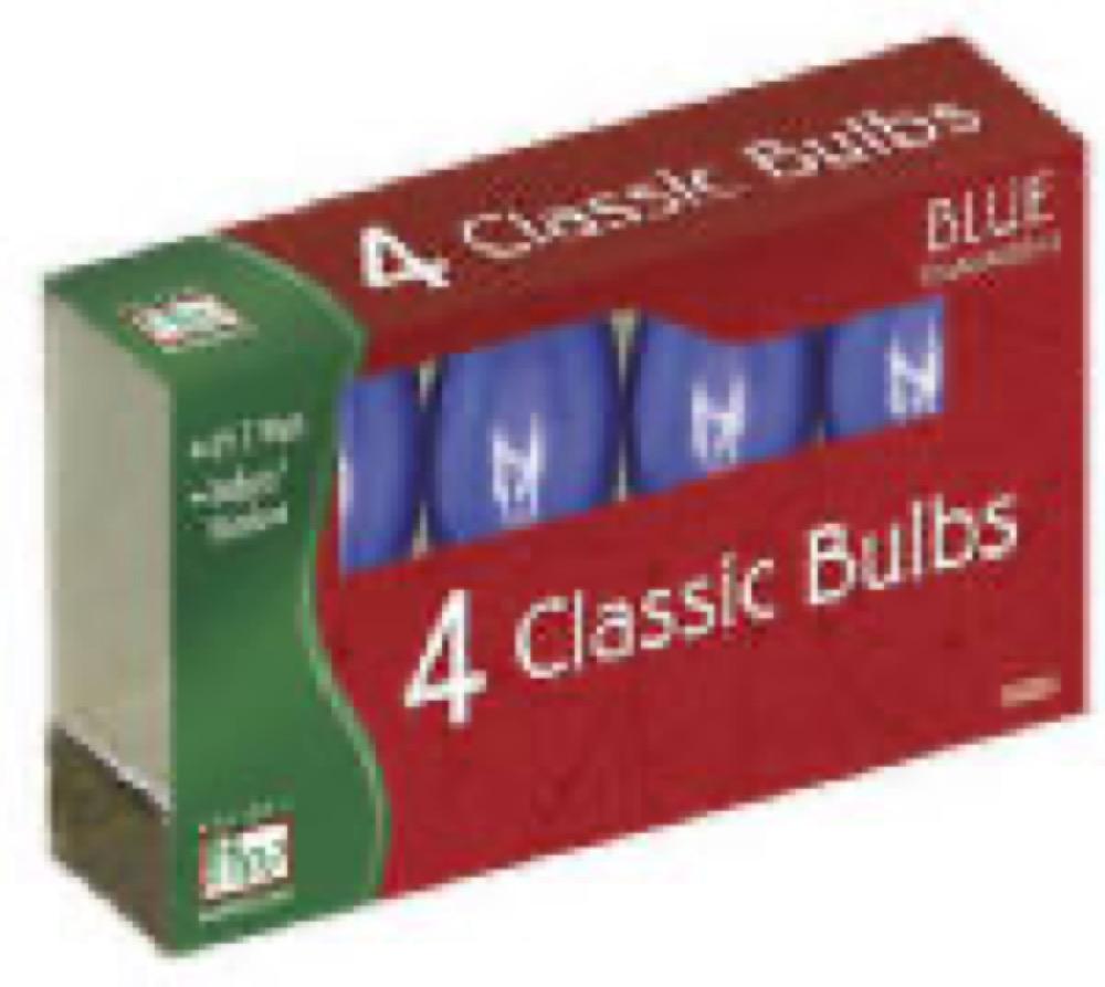 HW 4PK C9 BLU Bulb