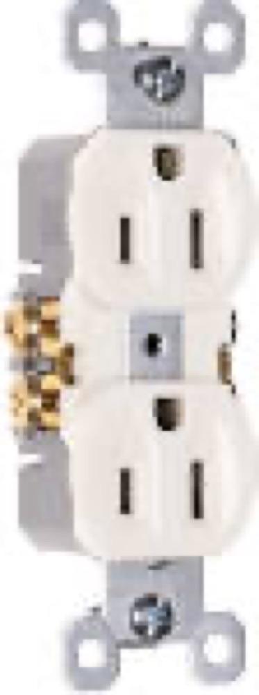 15A WHT STD DPLX Outlet