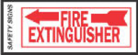 4x10 Fire Extingui Sign