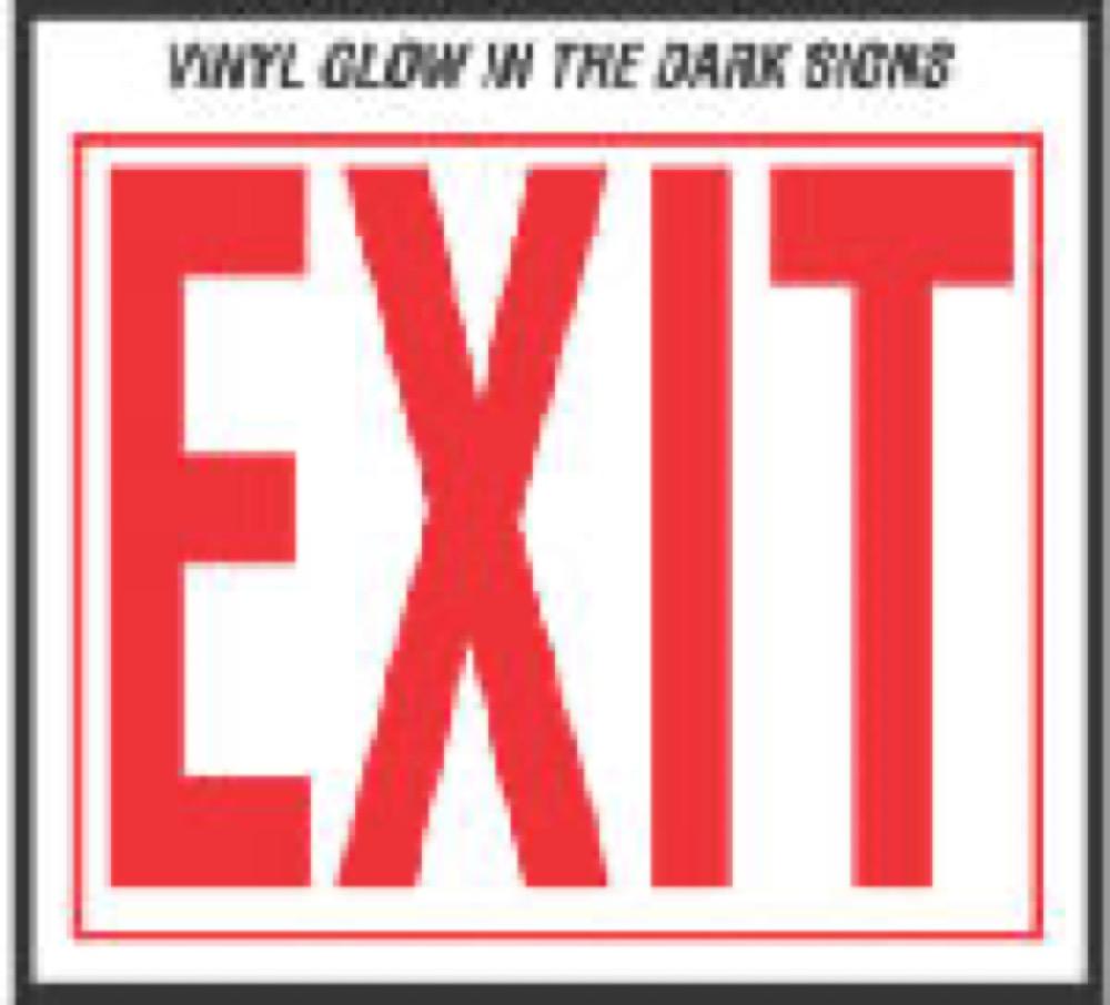 10x12 Glow Exit Sign