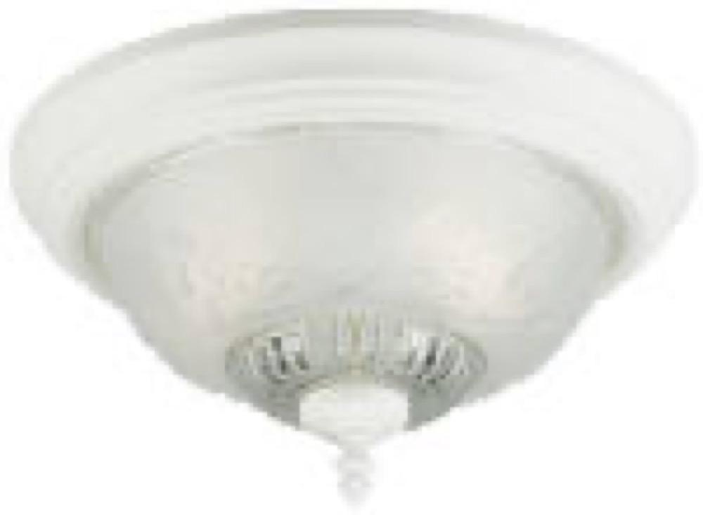 2 LGT WHT Ceil Fixture