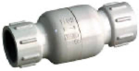 1-1/4 WHT PVC CHK Valve