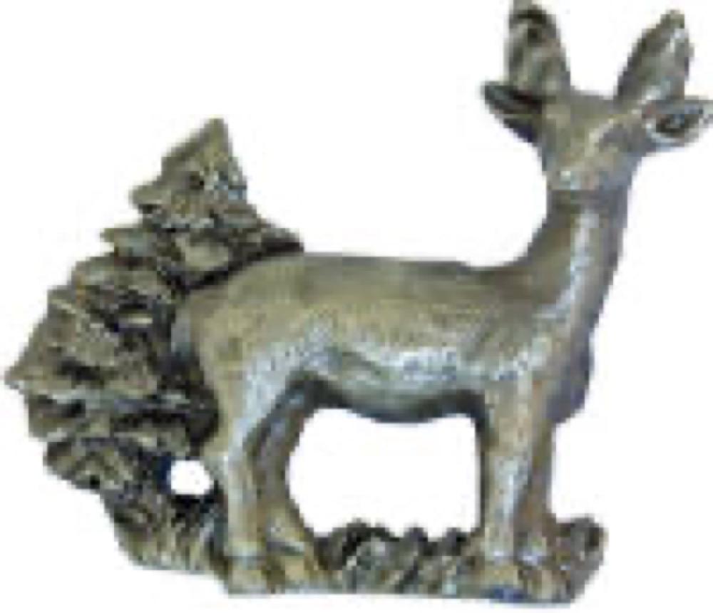Pewter Stand Deer Pull