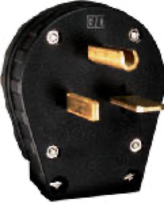 30/50A BLK 2P HD Plug