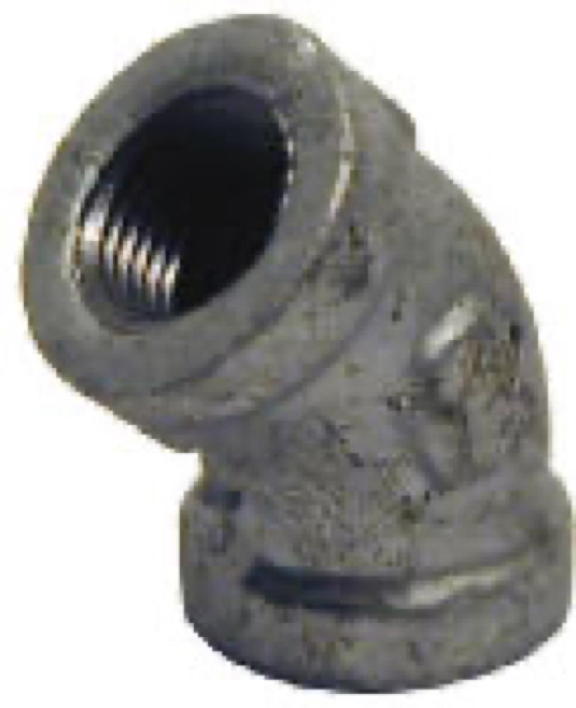 1/2 Galv 45 DEG Elbow