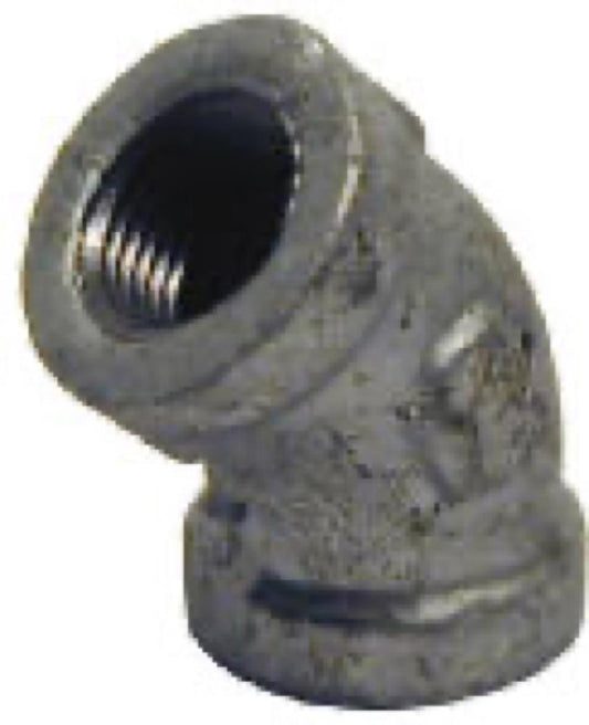 1/2 Galv 45 DEG Elbow