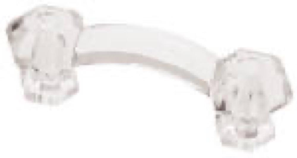 4-1/4" CLR Glass Pull
