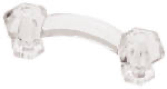 4-1/4" CLR Glass Pull