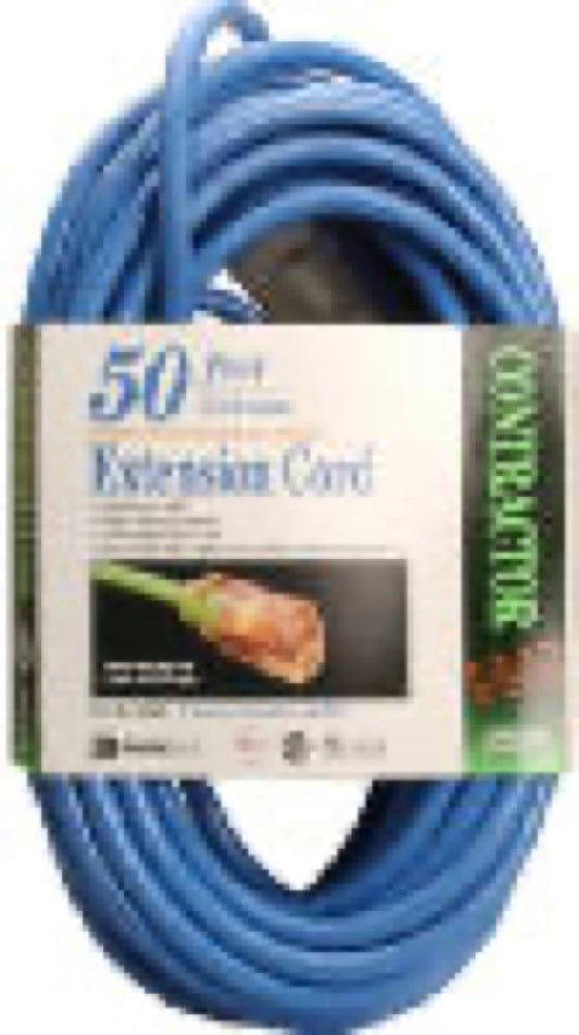 50' 12/3 BLU EXT Cord