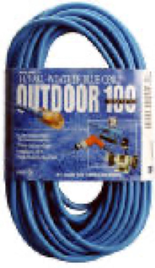 100' 12/3 BLU EXT Cord
