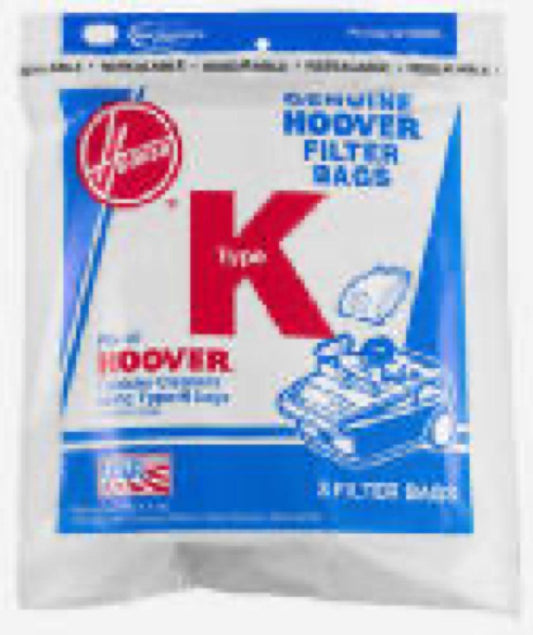 3PK Hoover K Vac Bag