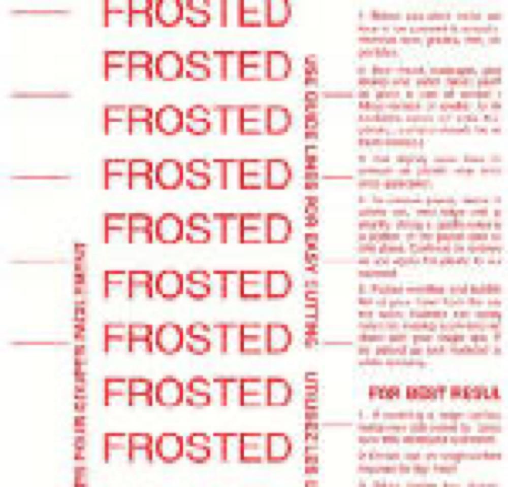 18"x9'Adhes Frost Liner