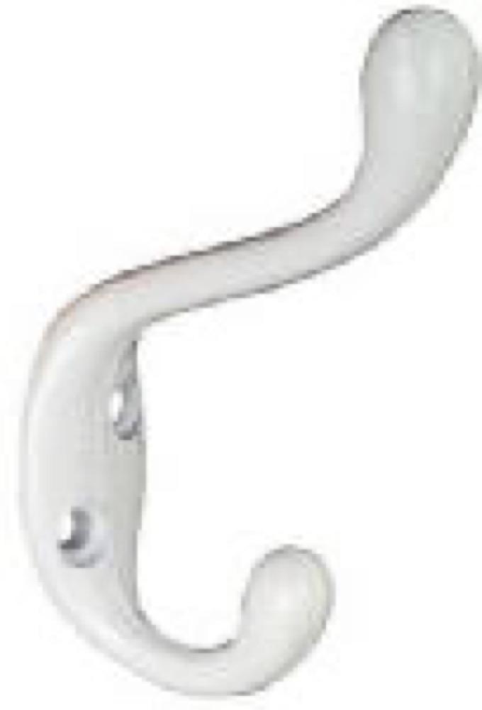 HD WHT Coat/Hat Hook