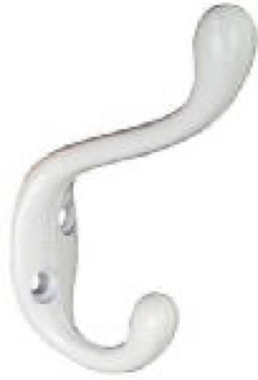 HD WHT Coat/Hat Hook
