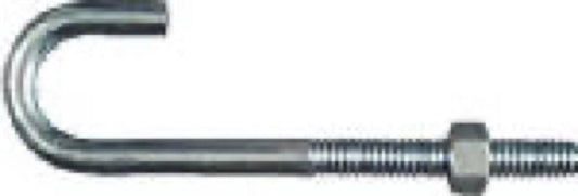 3/8x5 Zinc J Bolt