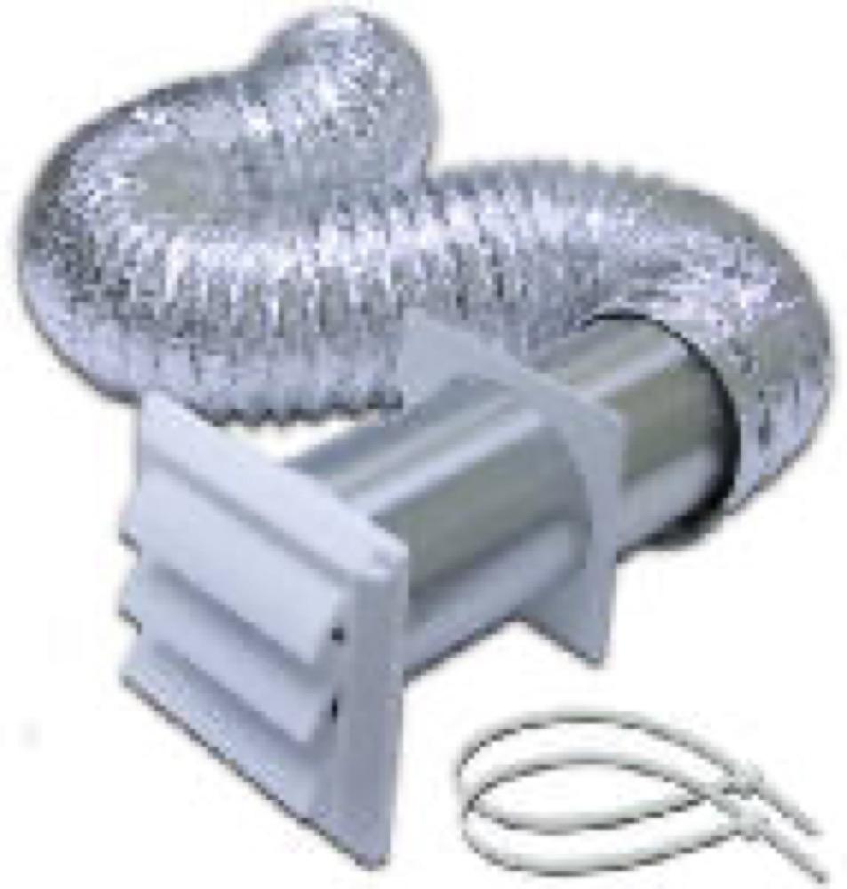 4"x5' WHT Hood Vent Kit