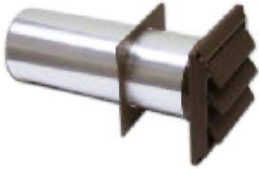 4" BRN Plas Louver Vent