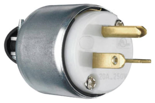 20A 250V WHT Armor Plug