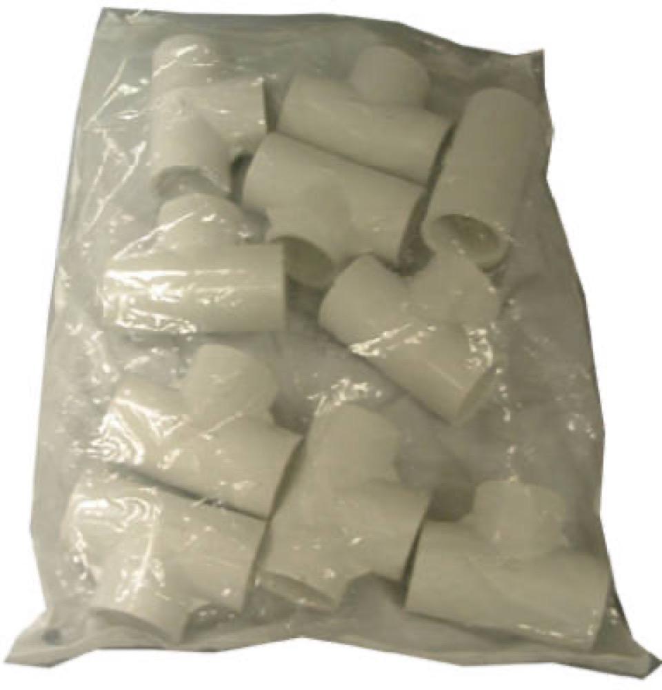 10PK 3/4 SCH40 Pres Tee