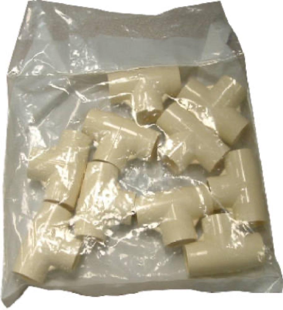 10PK 1/2" CPVC Tee