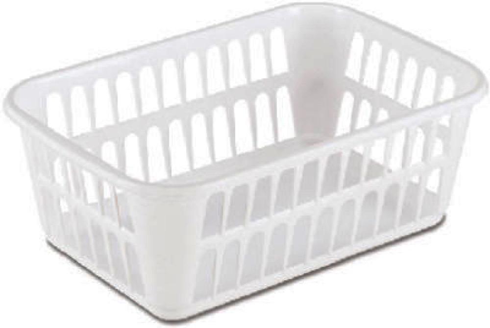 MED WHT PlasStor Basket