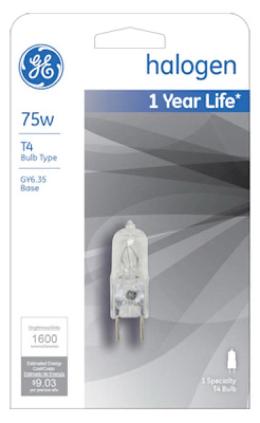 GE 75W T4 QTZ Halo Lamp