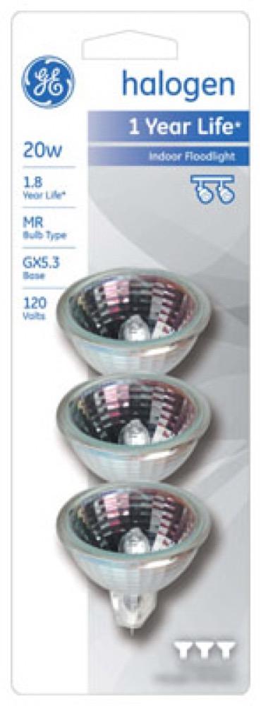 GE 3PK 20W STD FLD Lamp
