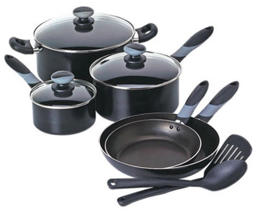 10PC BLK Cookware Set
