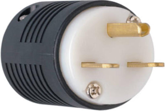 15A 250V BLK/WHT Plug